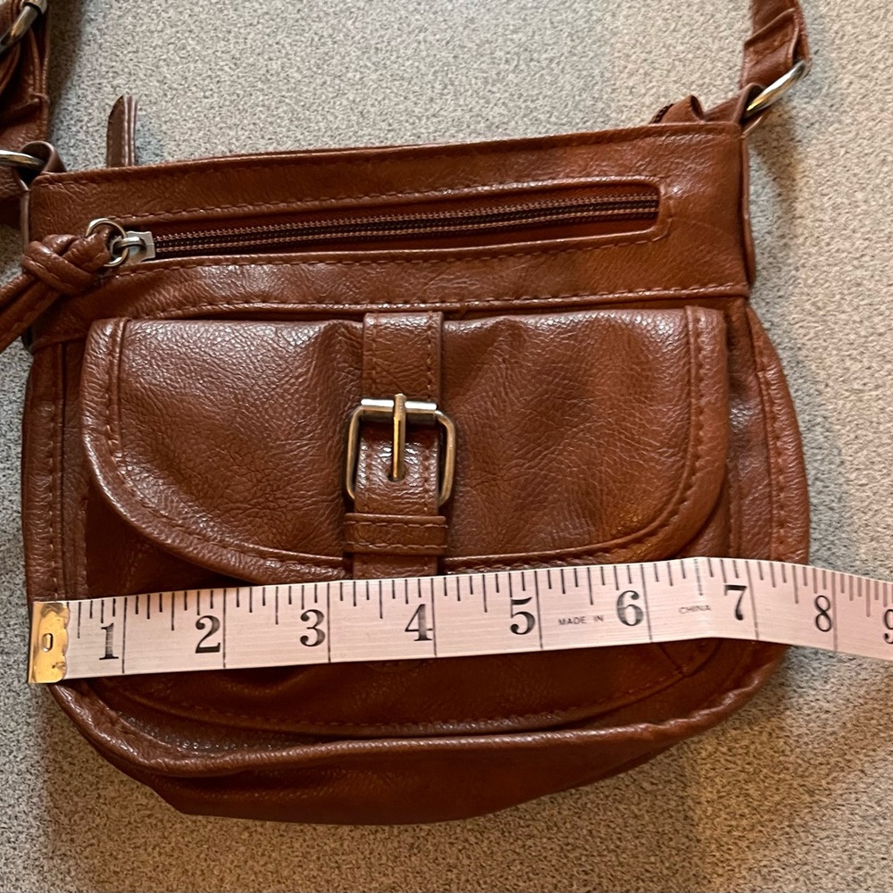 Payless Brown Faux Leather Crossbody Bag - Picture 9 of 11